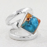 Larimar Silver Ring