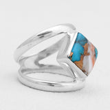 Larimar Silver Rings