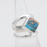 Larimar Silver Rings
