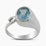 925 Sterling Silver Aquamarine Rings
