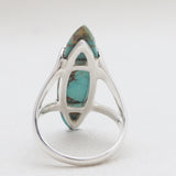 Natural Boulder Turquoise Silver Rings