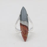 Polychrome Jasper Silver Rings