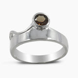 925 Sterling Silver Blue Topaz Rings