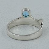 Blue Topaz Silver Rings