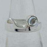 Blue Topaz Silver Rings