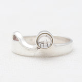 925 Sterling Silver Blue Topaz Rings