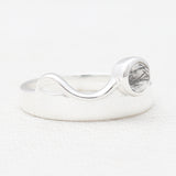 925 Sterling Silver Blue Topaz Rings