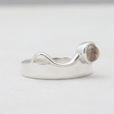 925 Sterling Silver Blue Topaz Rings