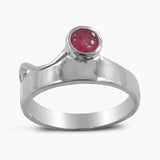 925 Sterling Silver Blue Topaz Rings