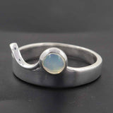 Blue Topaz Silver Rings