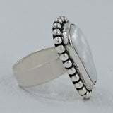 Pearl Gemstone 925 Sterling Silver Ring