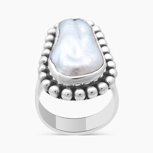 Fresh Water Pearl Silver Rings