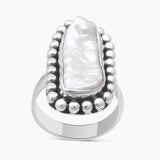 Fresh Water Pearl Silver Rings