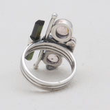 925 Sterling Silver Tourmaline Women Rings