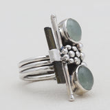 925 Sterling Silver Tourmaline Women Rings