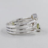 Peridot Gemstone Sterling Silver Ring