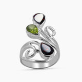 Natural Labradorite Silver Rings