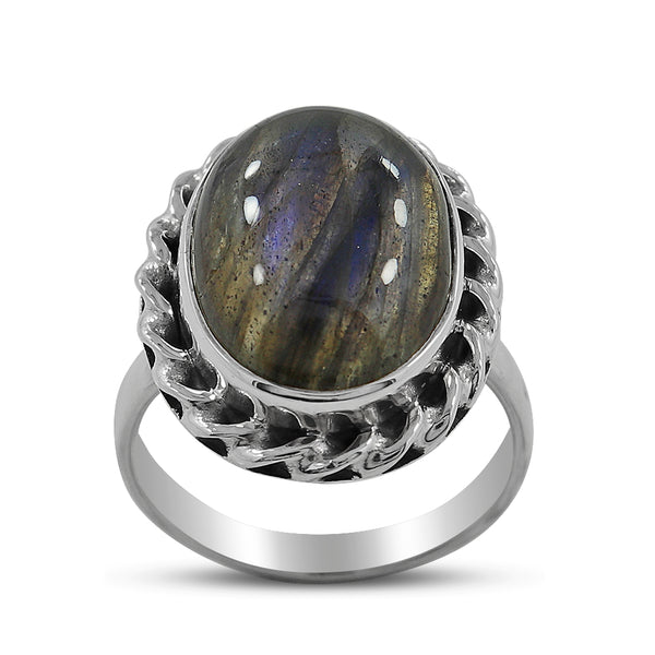 925 Sterling Silver Labradorite Rings