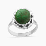 Gaspeite Silver Rings