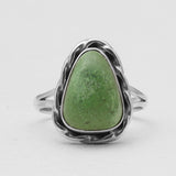 Gaspeite Silver Rings