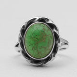 Gaspeite Silver Rings