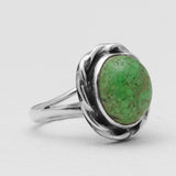 Gaspeite Silver Rings