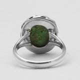 Gaspeite Silver Rings