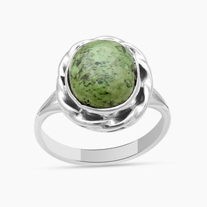 Gaspeite Silver Rings