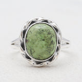 Gaspeite Silver Rings