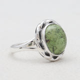 Gaspeite Silver Rings