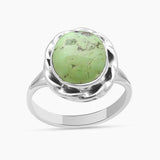 Gaspeite Silver Rings