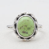 Gaspeite Silver Rings