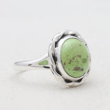 Gaspeite Silver Rings