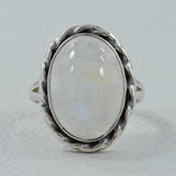 Natural Labradorite Gemstone Silver Ring