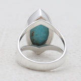 Natural Rainbow Moonstone Silver Rings