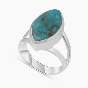 Natural Rainbow Moonstone Silver Rings