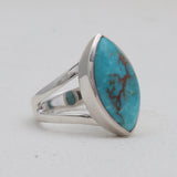 Natural Rainbow Moonstone Silver Rings