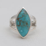 Natural Rainbow Moonstone Silver Rings