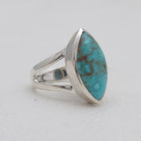Natural Rainbow Moonstone Silver Rings