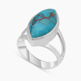 Natural Rainbow Moonstone Silver Rings