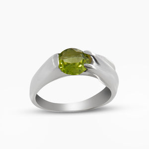 925 Sterling Silver Peridot Rings