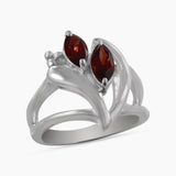 Amethyst Silver Rings