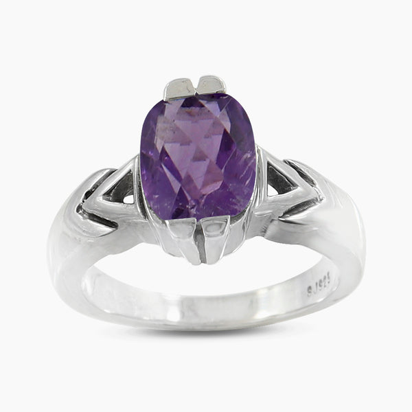Amethyst  Sterling Silver Rings