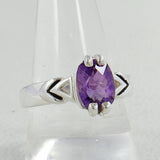 Amethyst  Sterling silver Ring