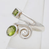925 Sterling Silver Peridot Rings