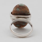 Spiderweb Jasper Silver Rings