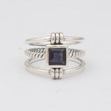 Iolite Silver Rings