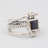 Iolite Silver Rings