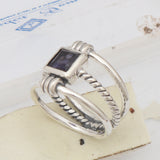 Iolite Silver Rings