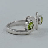 Peridot Gemstone Ring 925 Sterling Silver